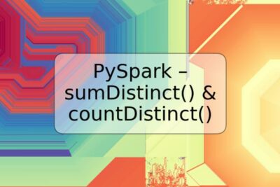 PySpark – sumDistinct() & countDistinct()