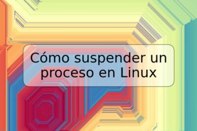 Cómo suspender un proceso en Linux
