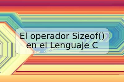 El operador Sizeof() en el Lenguaje C