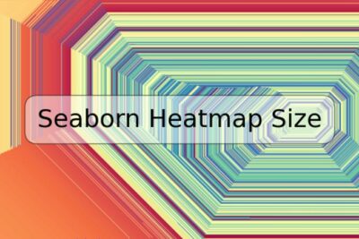 Seaborn Heatmap Size