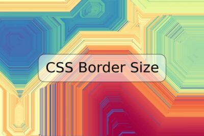 CSS Border Size