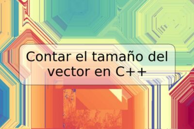 Contar el tamaño del vector en C++