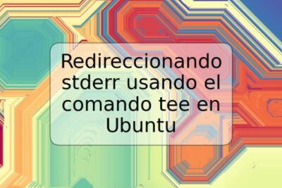 Redireccionando stderr usando el comando tee en Ubuntu