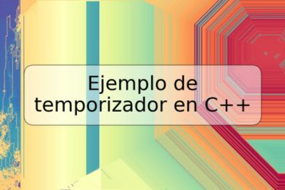 Ejemplo de temporizador en C++