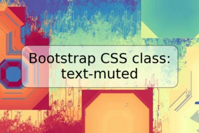Bootstrap CSS class: text-muted