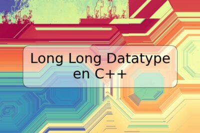 Long Long Datatype en C++