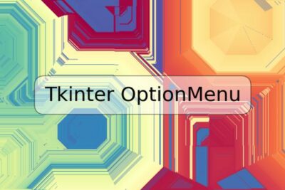 Tkinter OptionMenu