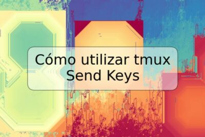 Cómo utilizar tmux Send Keys