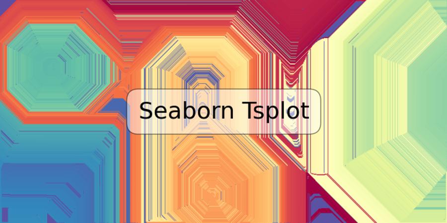 Seaborn Tsplot