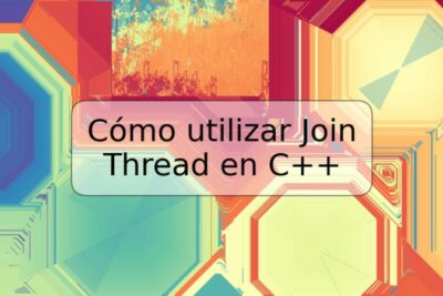 Cómo utilizar Join Thread en C++