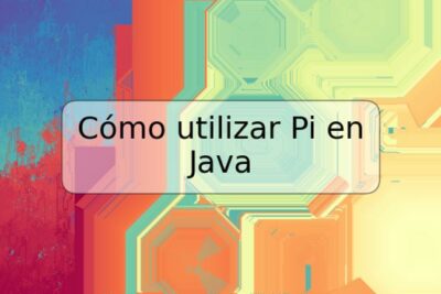 Cómo utilizar Pi en Java