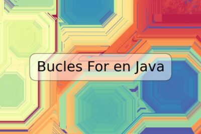 Bucles For en Java
