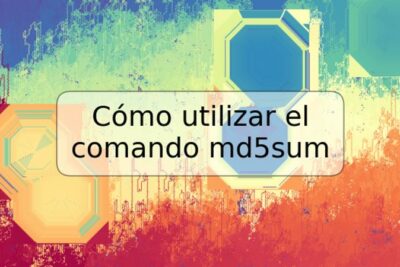 Cómo utilizar el comando md5sum