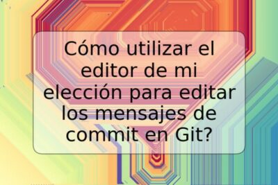 Cómo utilizar el editor de mi elección para editar los mensajes de commit en Git?