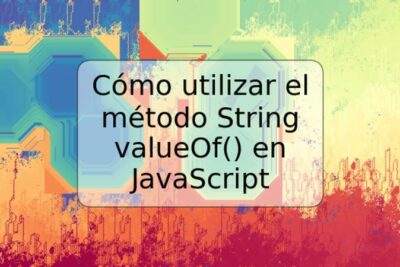 Cómo utilizar el método String valueOf() en JavaScript