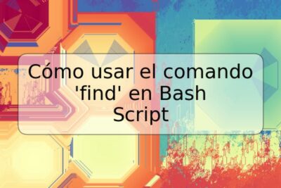 Cómo usar el comando 'find' en Bash Script