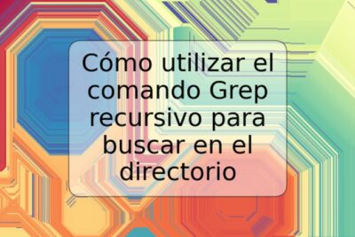 Cómo utilizar el comando Grep recursivo para buscar en el directorio