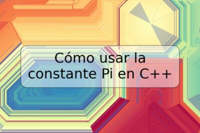 Cómo usar la constante Pi en C++