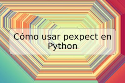 Cómo usar pexpect en Python