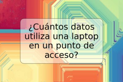 ¿Cuántos datos utiliza una laptop en un punto de acceso?