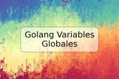 Golang Variables Globales