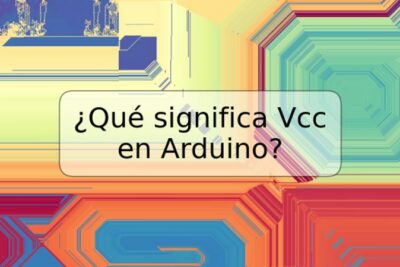 ¿Qué significa Vcc en Arduino?