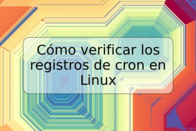 Cómo verificar los registros de cron en Linux