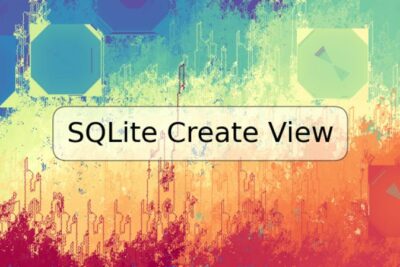 SQLite Create View