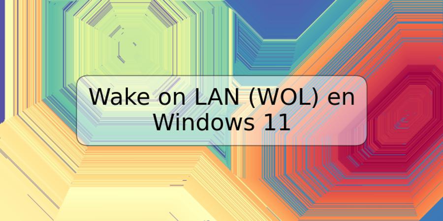 Wake on LAN (WOL) en Windows 11