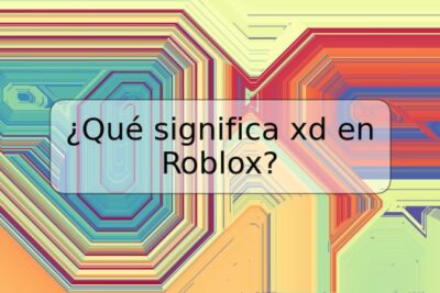 ¿Qué significa xd en Roblox?