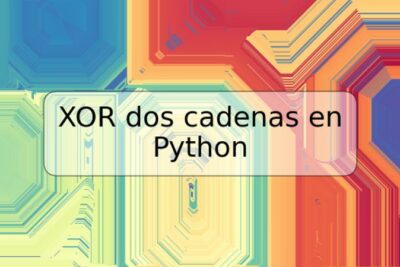 XOR dos cadenas en Python