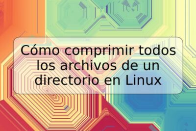 Cómo comprimir todos los archivos de un directorio en Linux